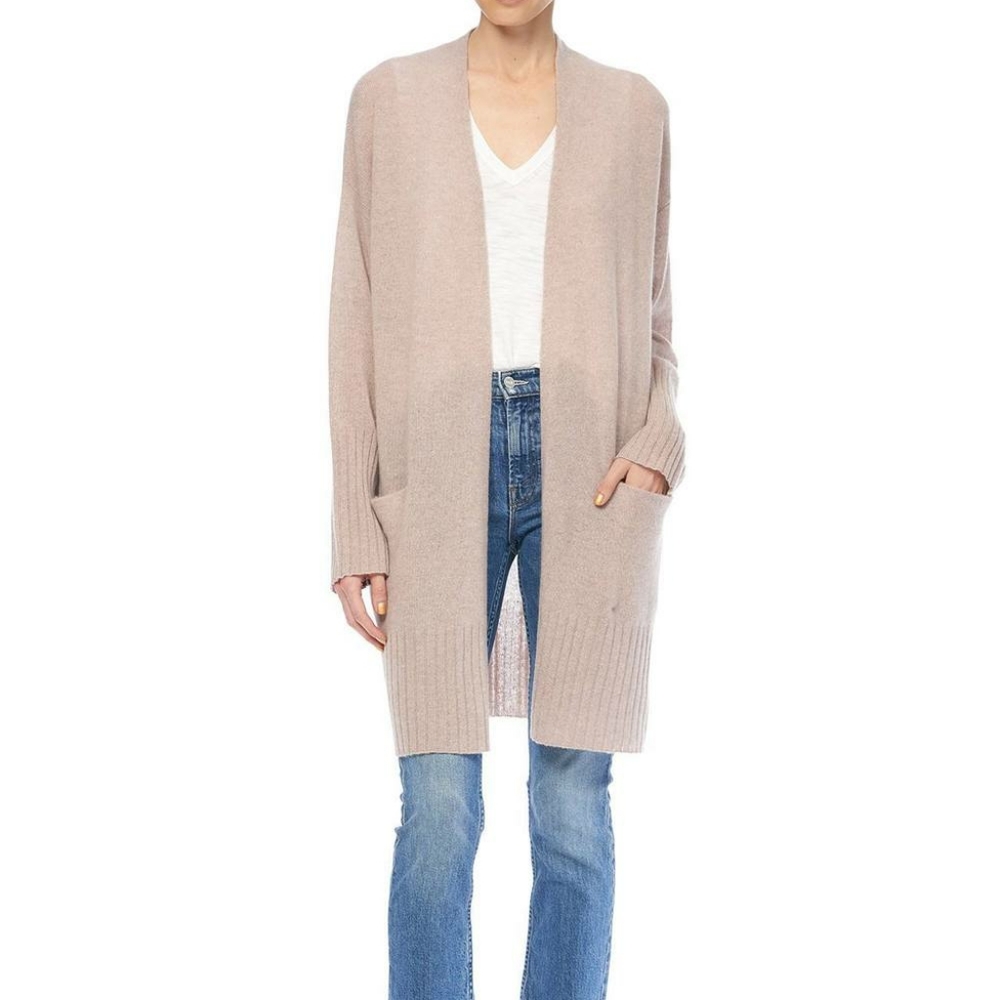 360Cashmere Alva Cashmere Cardigan in Adobe Pink